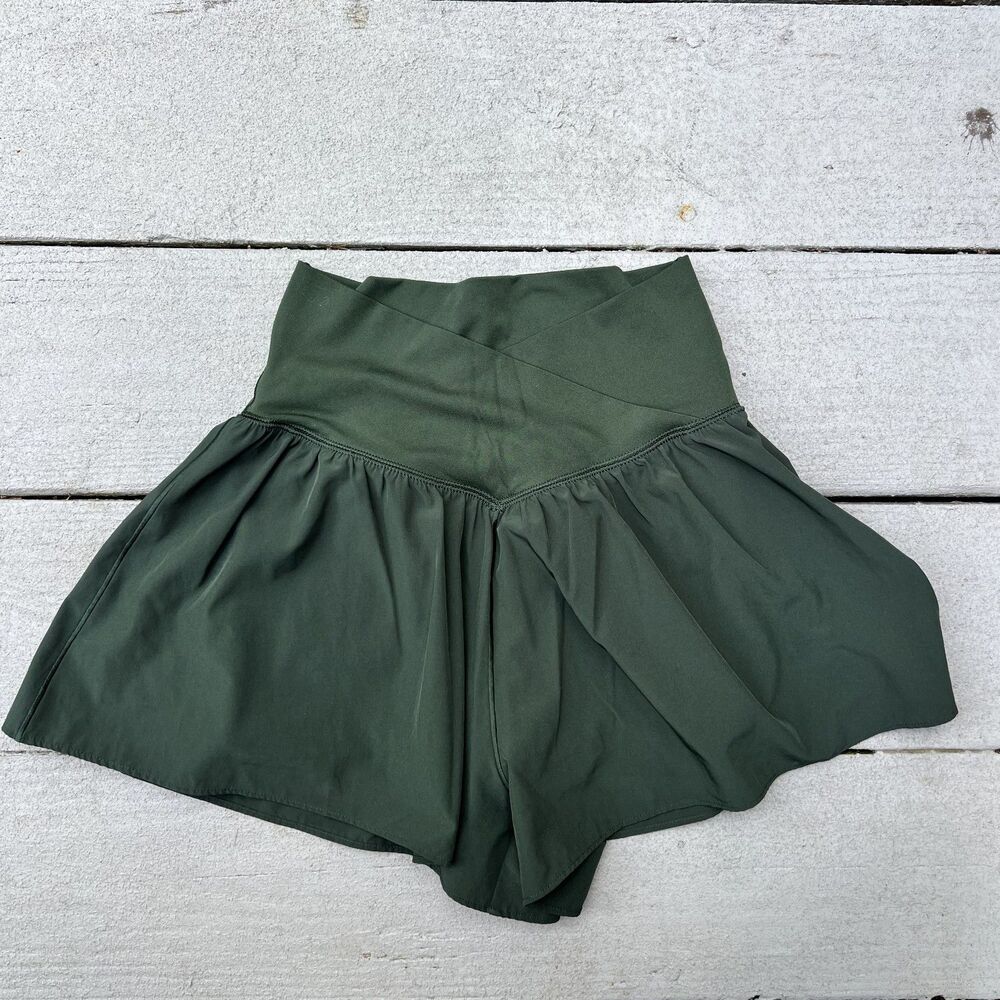Offline By Aerie Real Me Shorts Green-Size XS